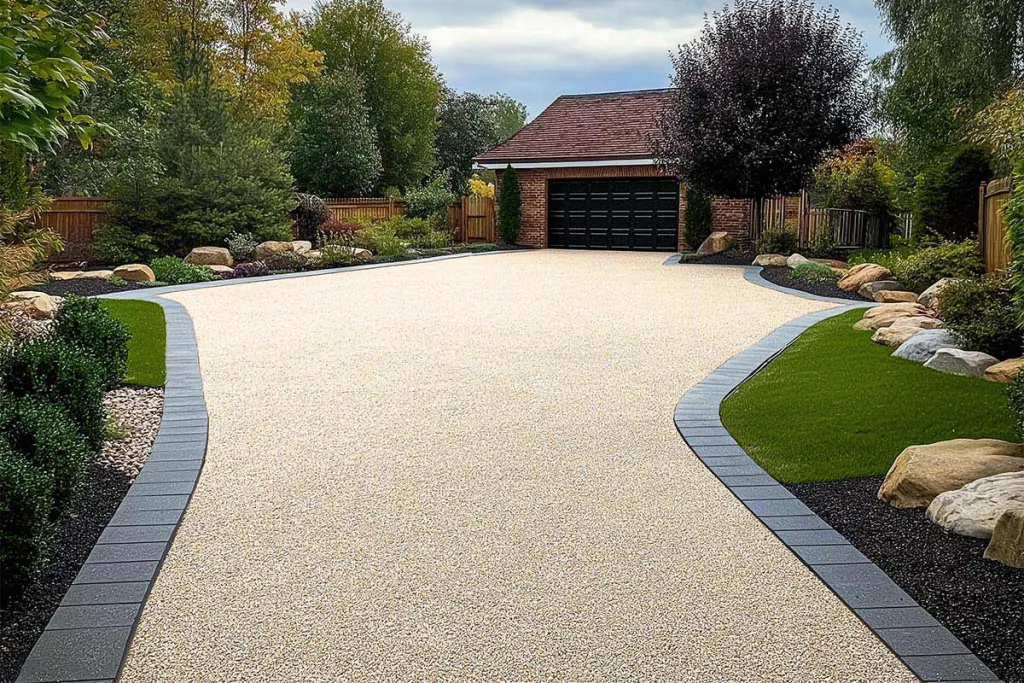 Moquette de pierre : rendu minéral continu et drainant